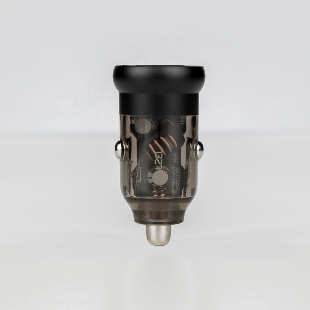 LZEL PulseCharge Mini Dual-Port Car Charger 35W – USB-C PD & USB-A QC3.0