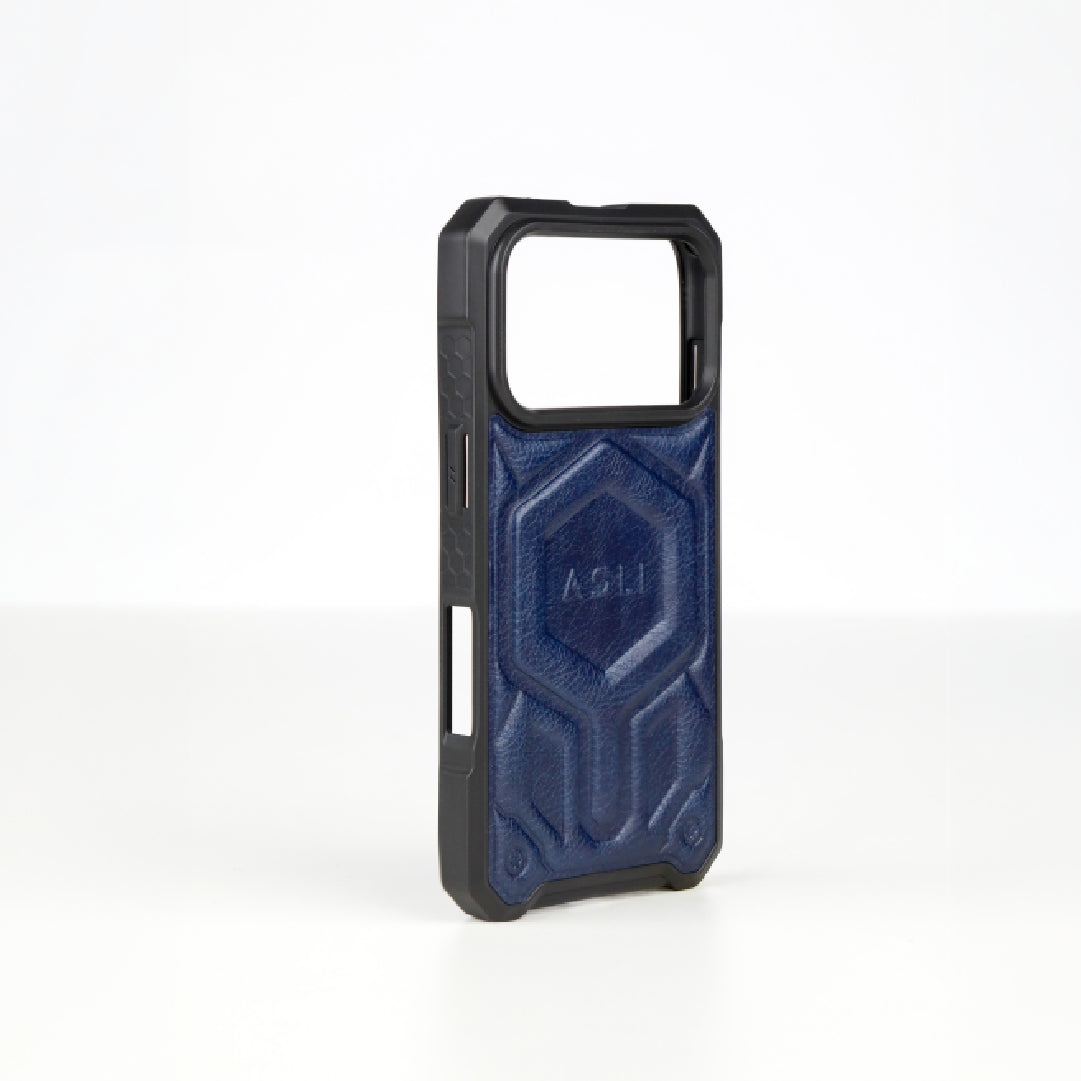 ASLI Leather Hybrid Premium Leather Case With Drop Protection And Heat Dissipation Case For 17 Pro