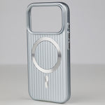 ASLI Corrugared Ridge Premium Metalic Case With Enhanced Camera Protection Case For iPhone 17 Pro Max