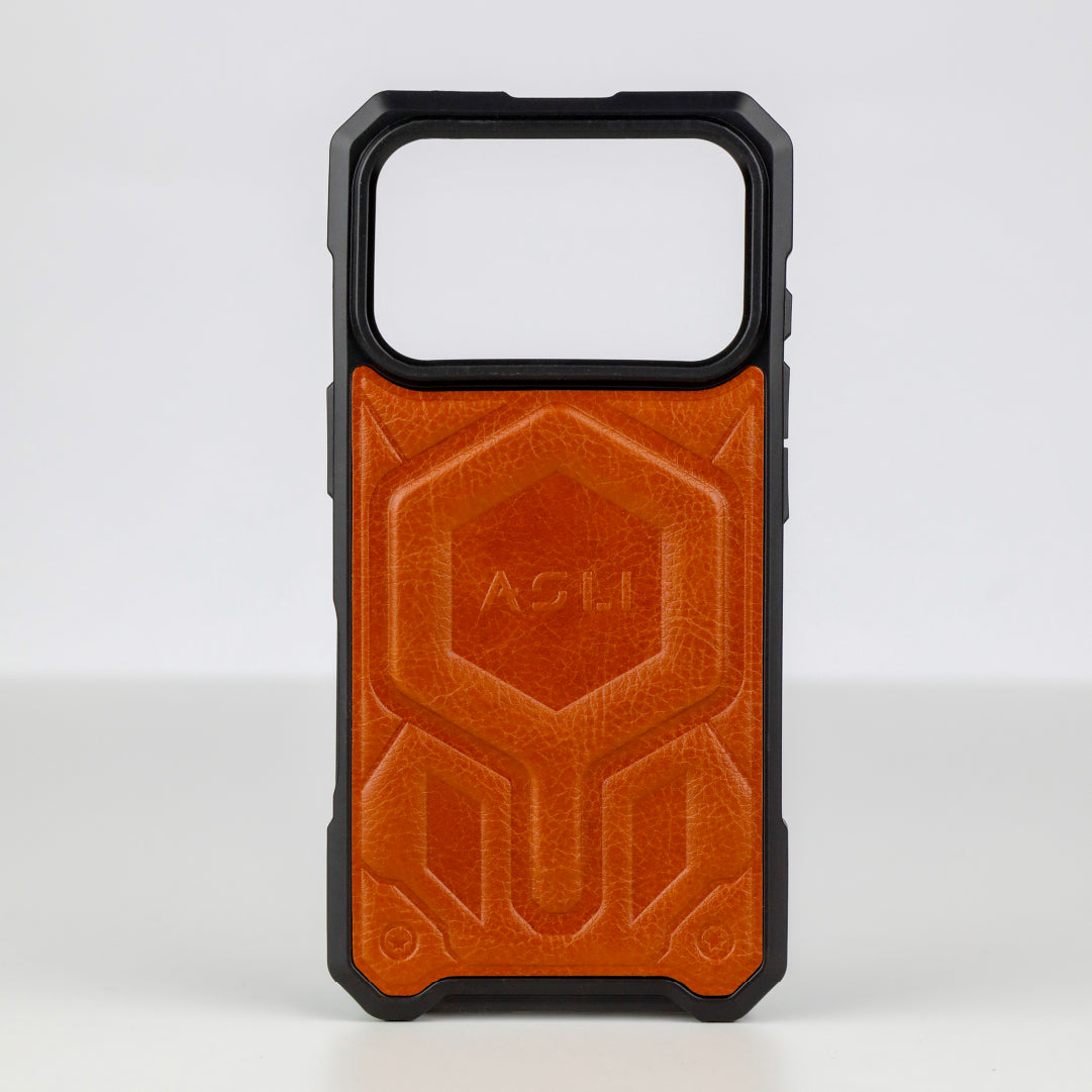 ASLI Leather Hybrid Premium Leather Case With Drop Protection And Heat Dissipation Case For 17 Pro