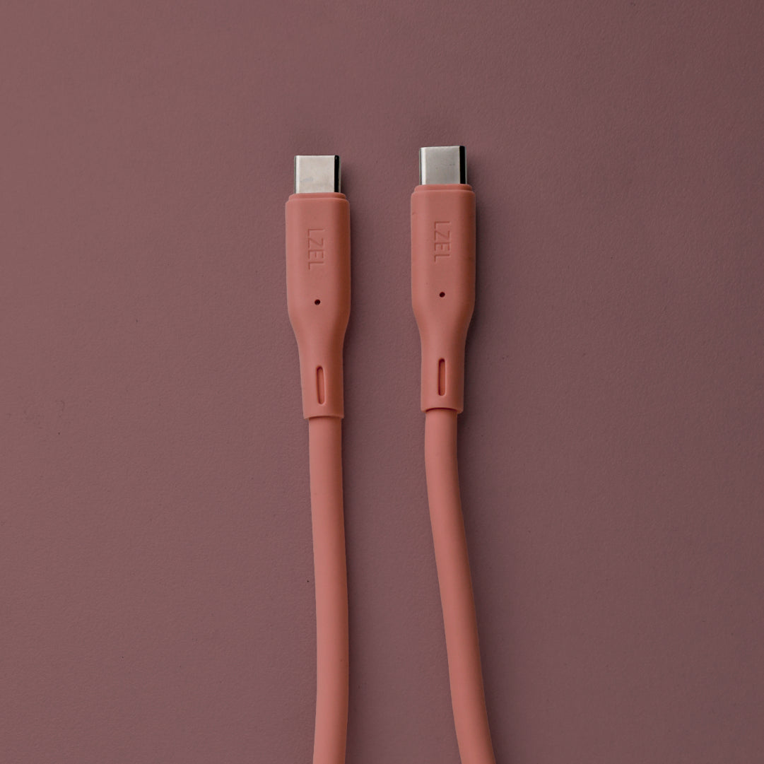 LZEL Celeris Silox CXL Soft Silicone USB-C to USB-C Cable, 480Mbps, 240W Max, 2m