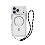 Asli Global LanyardMag MagSafe Case for iPhone 17 Pro Max – Built-In Lanyard | Clear/Gray