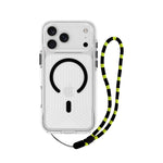 Asli Global LanyardMag MagSafe Case for iPhone 17 Pro Max – Built-In Lanyard | Clear/Black