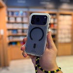 Asli Global LanyardMag MagSafe Case for iPhone 17 Pro Max – Built-In Lanyard | Clear/Black