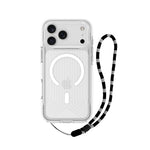 Asli Global LanyardMag MagSafe Case for iPhone 17 Pro Max – Built-In Lanyard | Clear/White