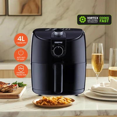 Geepas Air Fryer, 4L Capacity, 60-Minute Timer