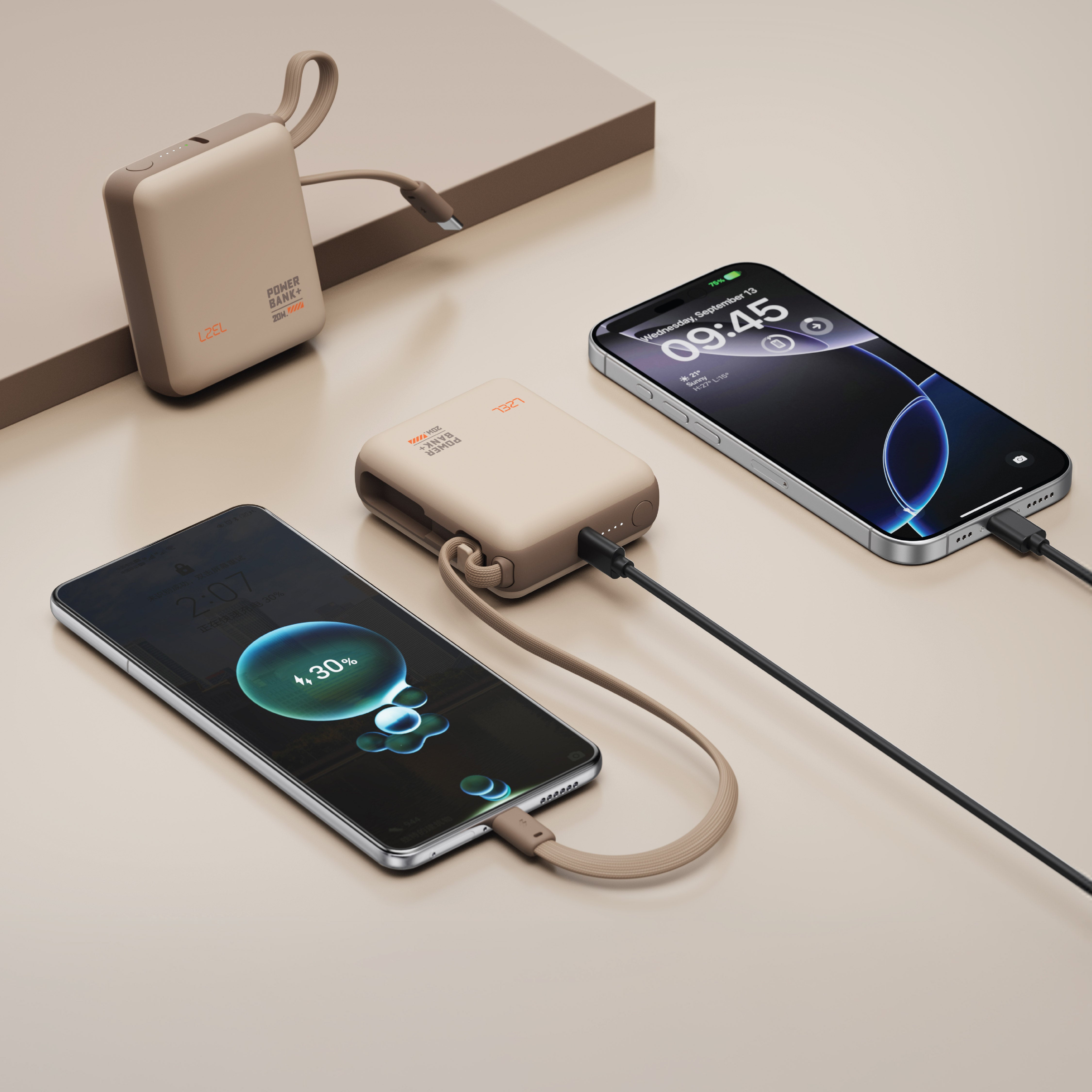 بطارية متنقلة ZenoFlex Volt Mini من ليزل بسعة 10000 مللي أمبير بتقنية الشحن السريع PD | موكا