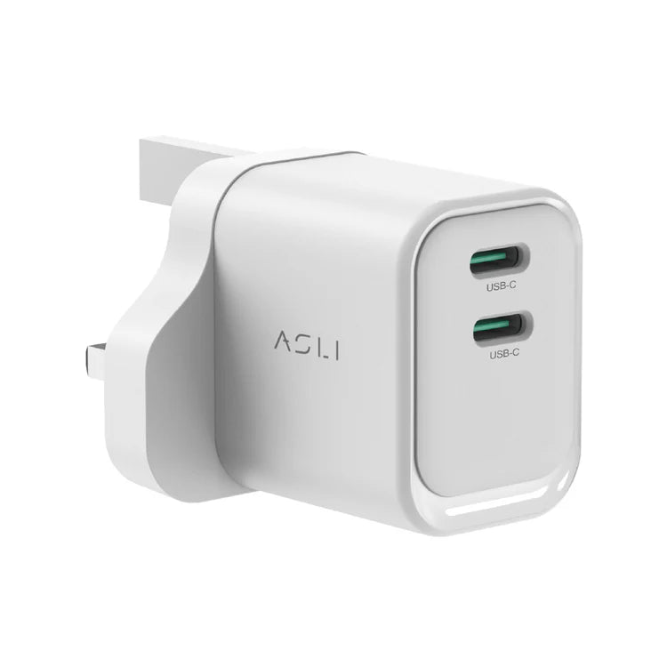 Asli Global Thundervolt Surge 35W Power Delivery Gan Dual USB Wall Charger