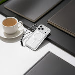 Asli Global LanyardMag MagSafe Case for iPhone 17 Pro Max – Built-In Lanyard | Clear/White