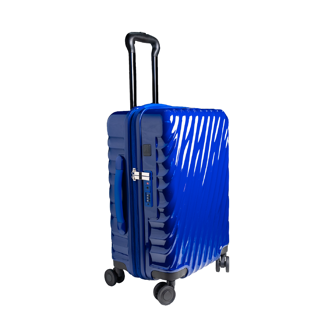 90 Percent 4 Wheels 20 Inch Suitcase | Dark Blue