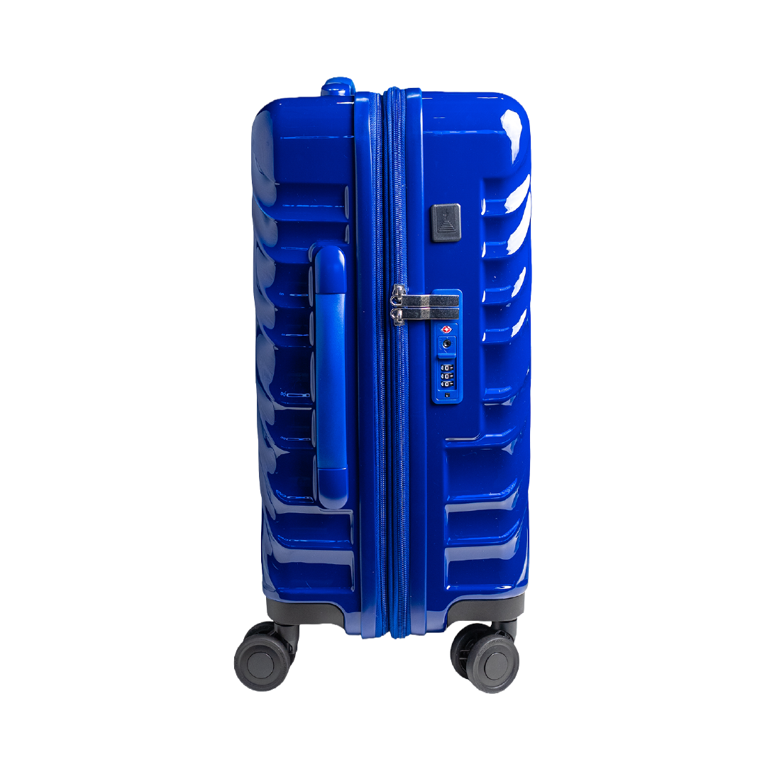 90 Percent 4 Wheels 20 Inch Suitcase | Dark Blue