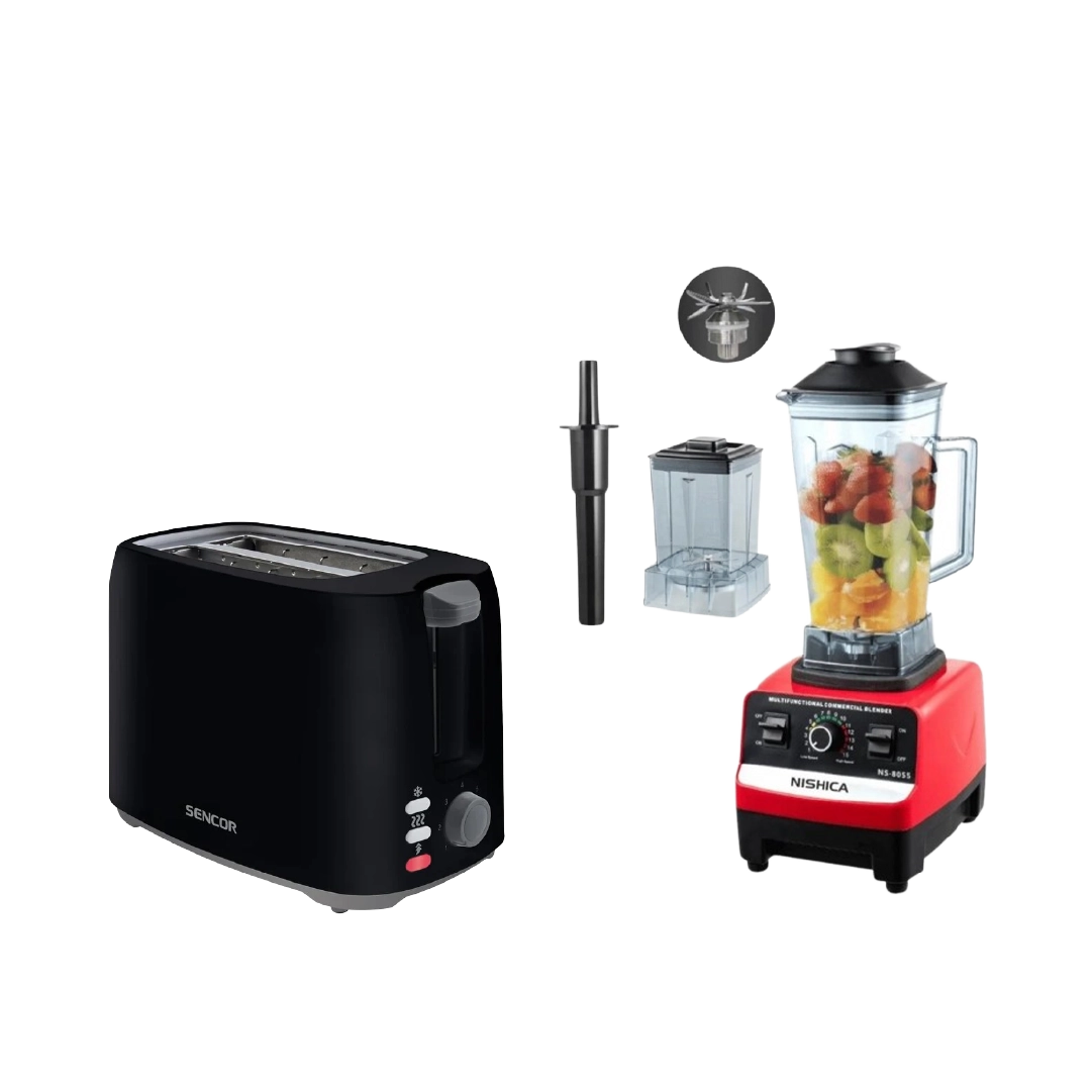 Eid Bundle - Nishica Multifunctional Blender + Sencor 750W Toaster