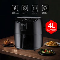 Geepas Digital Air Fryer, 4L Capacity, 1500W, 60-Minute Timer