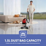 Geepas Vacuum Cleaner – 2200W, 1.5L, Low Noise, Dust Indicator, Compact