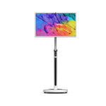 LZEL 32" FHD IPS Android 12/13 Touch Monitor | High-Capacity 15000mAh Battery, Octa-Core, 8+128GB, 4G LTE | Off-White & Dark Gray