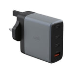 شاحن حائط فائق السرعة من ليزل بقوة 100 واط بأربع منافذ USB بتقنية GaN