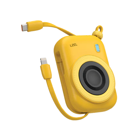 LZEL NanoFlex Nova – 10,000mAh Magnetic Power Bank with USB-C PD & Built-in Cable