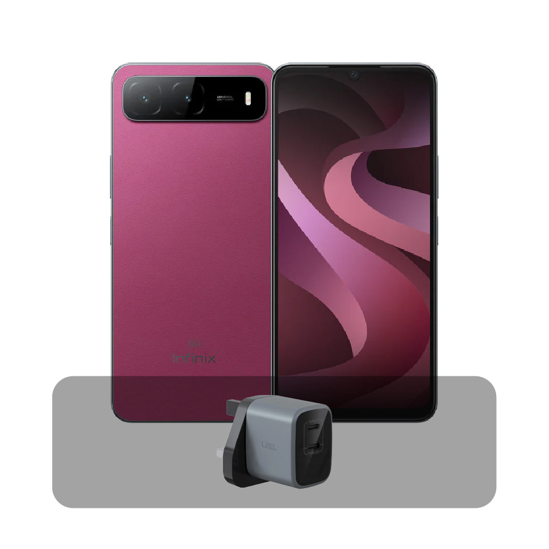 هاتف إنفينكس هوت 60i 5G – شاشة 6.75 بوصة بتردد 120 هرتز سلسة، تخزين 128 جيجابايت، ذاكرة 4 جيجا رام + 4 جيجا رام، بطارية 6000 مللي أمبير ، كاميرا 50 ميجابيكسل، IP64 + عرض الباندل| أحمر