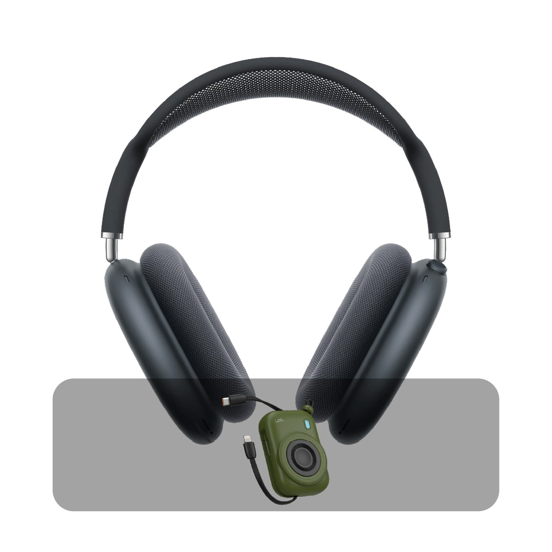 سماعات آبل AirPods Max 2 اللاسلكية بخاصية عزل الضوضاء ANC + عرض الباندل | أسود