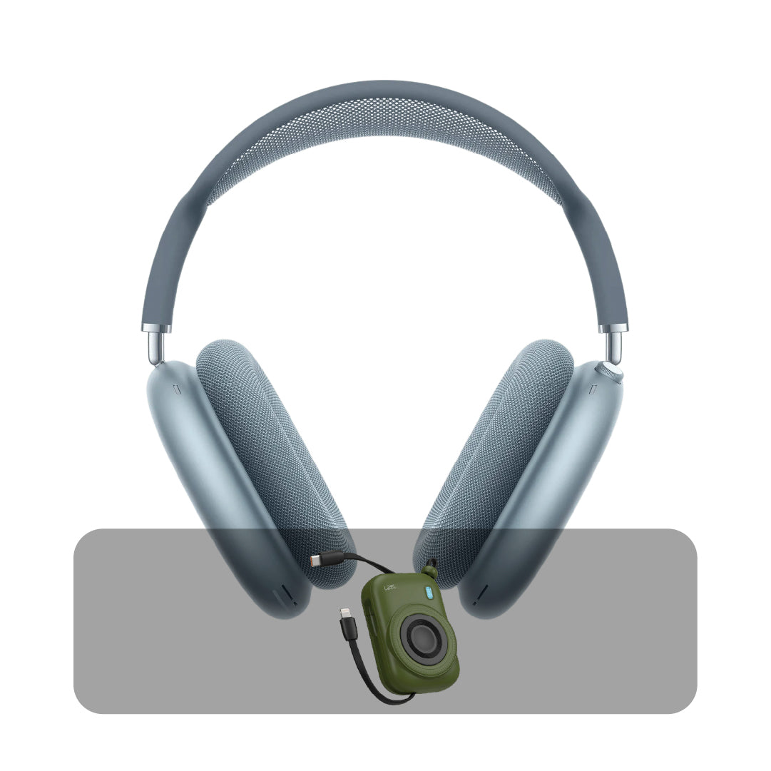 سماعات آبل AirPods Max 2 اللاسلكية بخاصية عزل الضوضاء ANC + عرض الباندل | أزرق