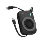 LZEL NanoFlex Nova – 10,000mAh Magnetic Power Bank with USB-C PD & Built-in Cable