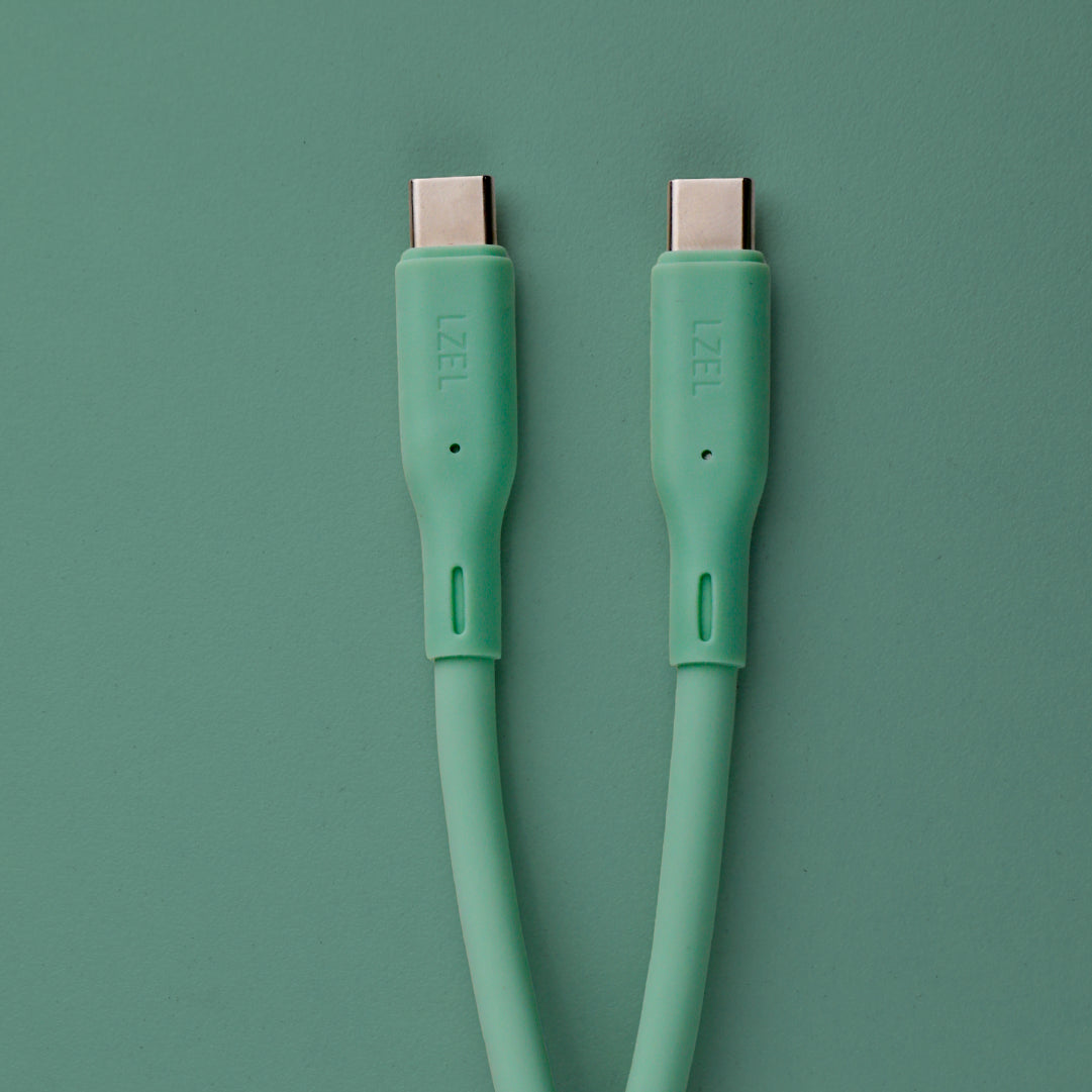 LZEL Celeris Silox CXL Soft Silicone USB-C to USB-C Cable, 480Mbps, 240W Max, 2m
