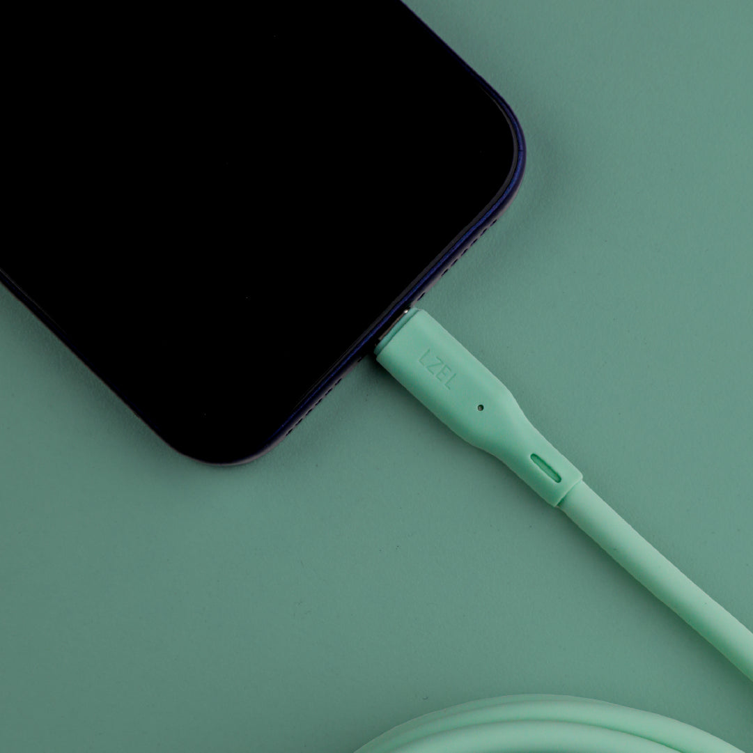 LZEL Celeris Silox CXL Soft Silicone USB-C to USB-C Cable, 480Mbps, 240W Max, 2m