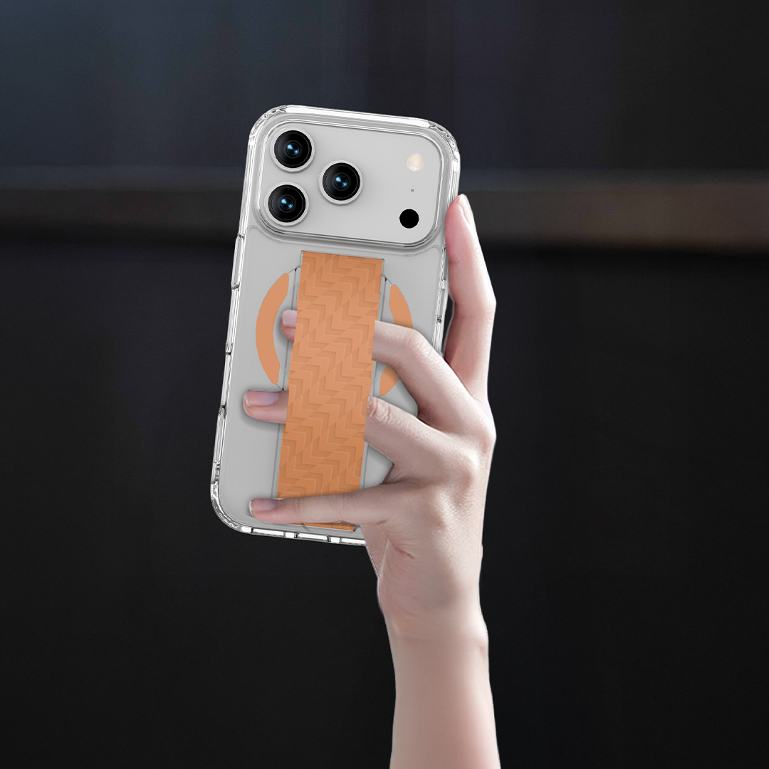 LZEL Magnexa Grip Case for iPhone 17 Pro Max | Papaya