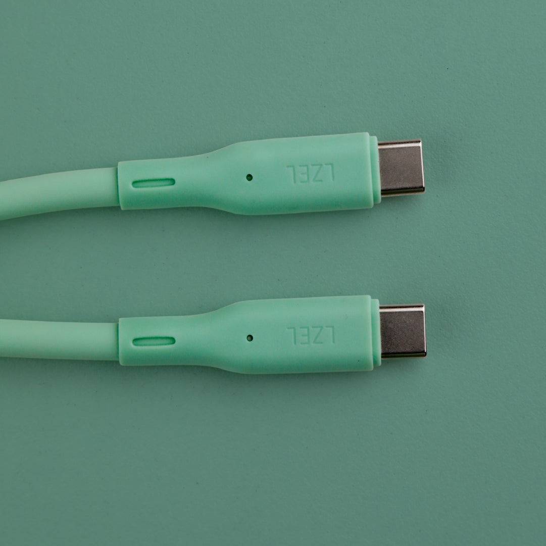 LZEL Celeris Silox CXL Soft Silicone USB-C to USB-C Cable, 480Mbps, 240W Max, 2m