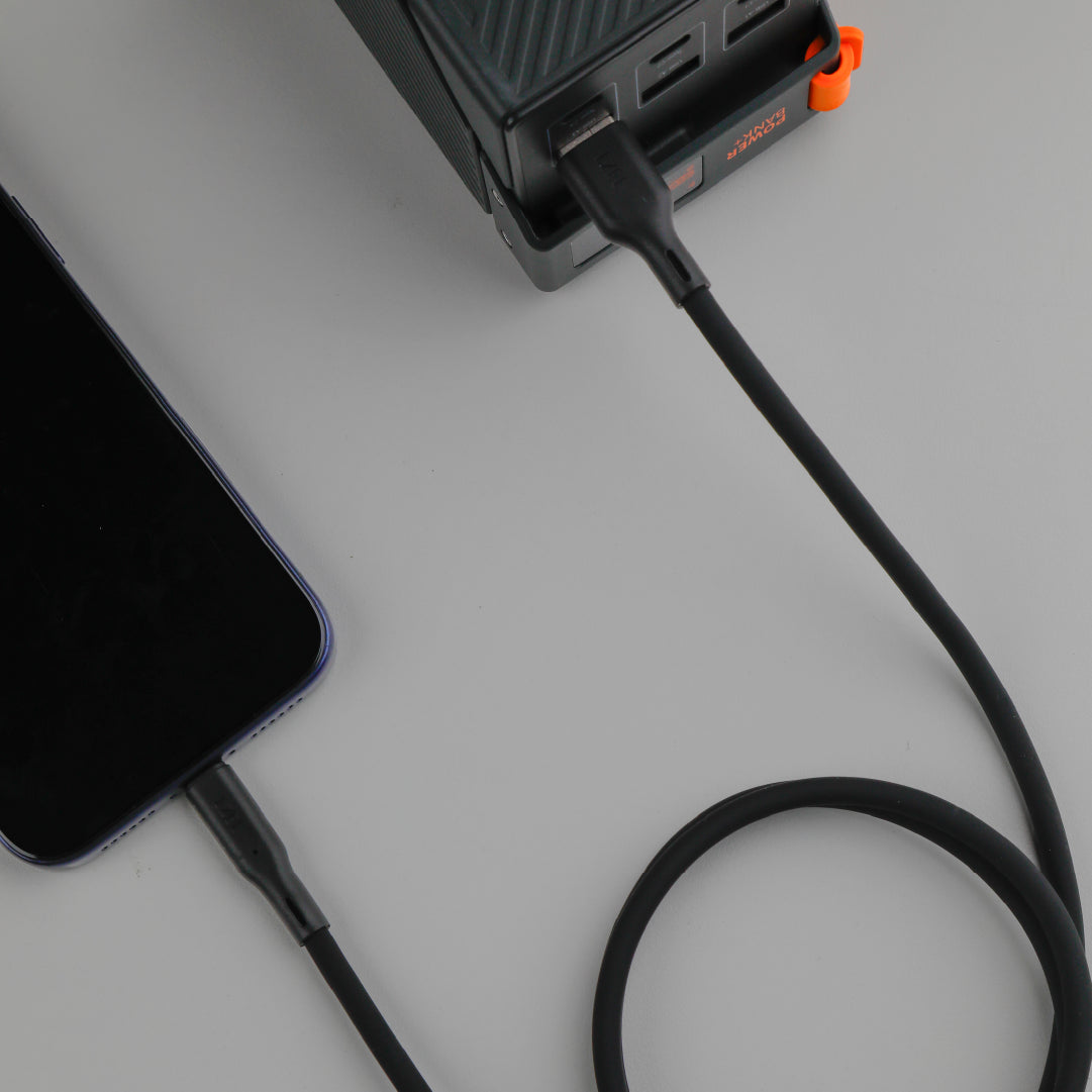LZEL Celeris Silox CXL Soft Silicone USB-A to Lightning Cable, 480Mbps, 15W Max, 2m