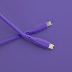 كيبل من Lzel معتمد USB-C إلى Lightning ، نقل بيانات بسرعة 480Mbps، طاقة 20V 3A، PD بقوة 60W، غلاف سيليكون سائل ناعم، هيكل TPE، طول 2 متر 