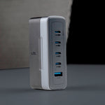 LZEL VoltixWorld 75W GaN Multi Port Travel Adapter | Black