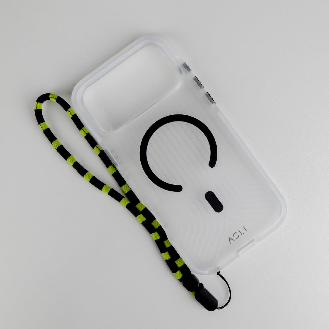 كڤر حماية أسلي جلوبال LanyardMag لهاتف iPhone 17 Pro Max – دعم MagSafe مع علاقة لليد مدمجة