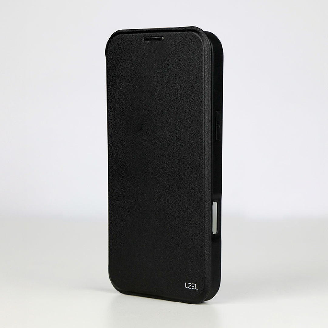 كفر حماية بمحفظة MagFlip من LZEL لجهاز iPhone 17 Pro Max | أسود