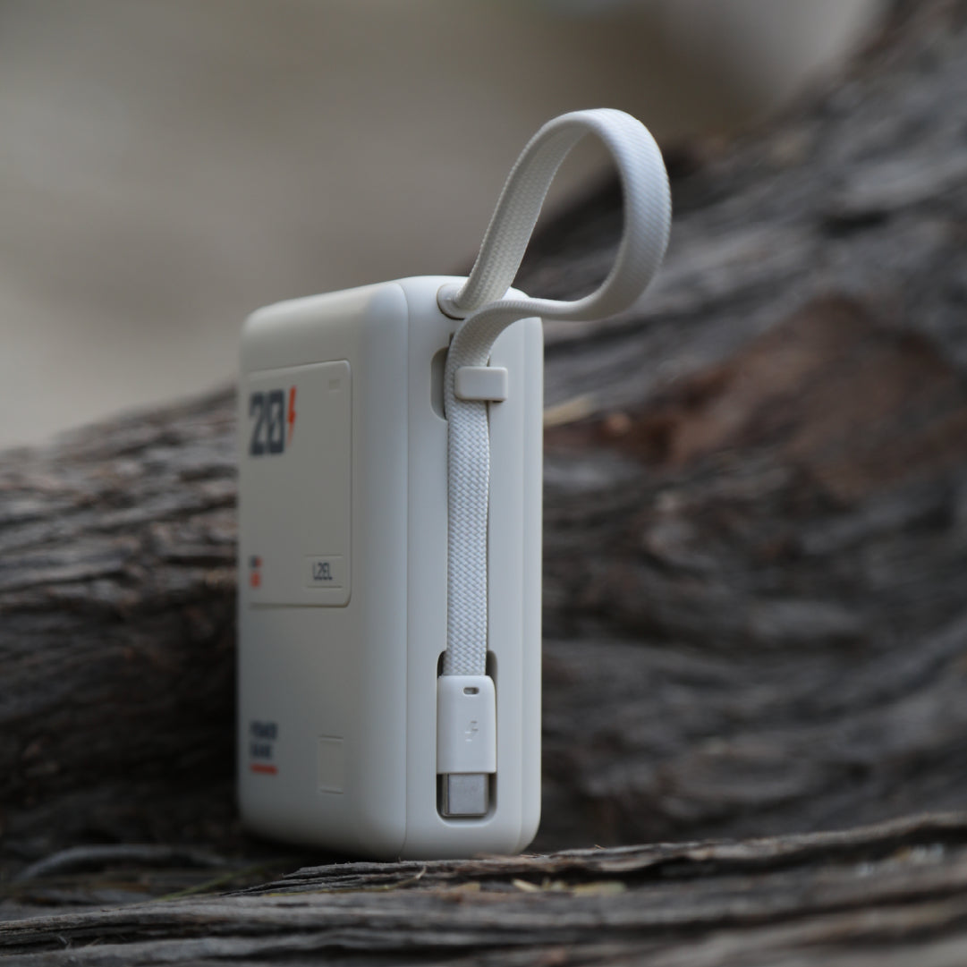 باور بانك Lzel Zenoflex Surge20 المحمول بسعة 20000 مللي أمبير | 65 واط أقصى شحن PD | مدخلين USB-C