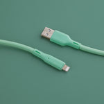 LZEL Celeris Silox CXL Soft Silicone USB-A to Lightning Cable, 480Mbps, 15W Max, 2m