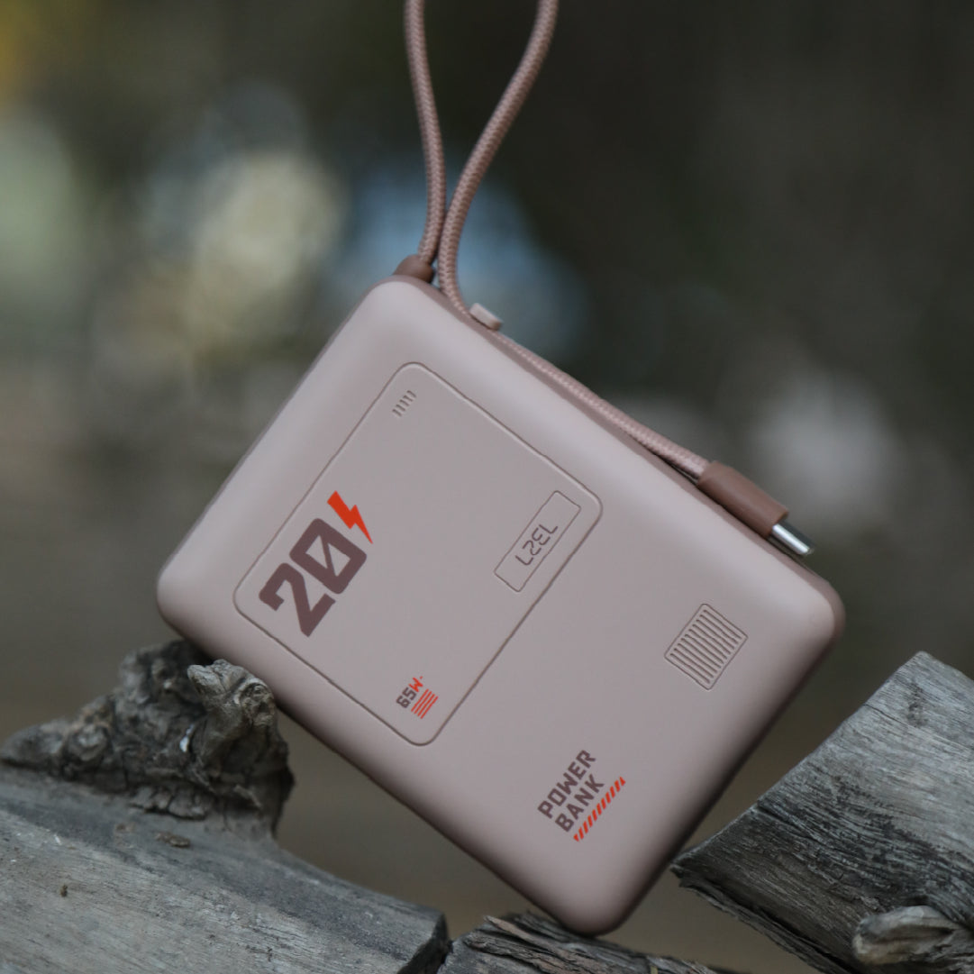باور بانك Lzel Zenoflex Surge20 المحمول بسعة 20000 مللي أمبير | 65 واط أقصى شحن PD | مدخلين USB-C