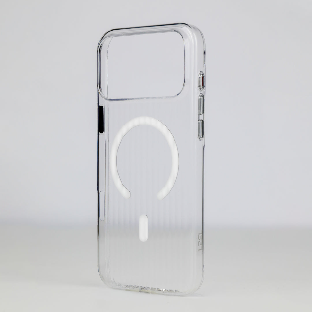 LZEL Magclear Stripe Case for iPhone 17 Pro Max | Clear