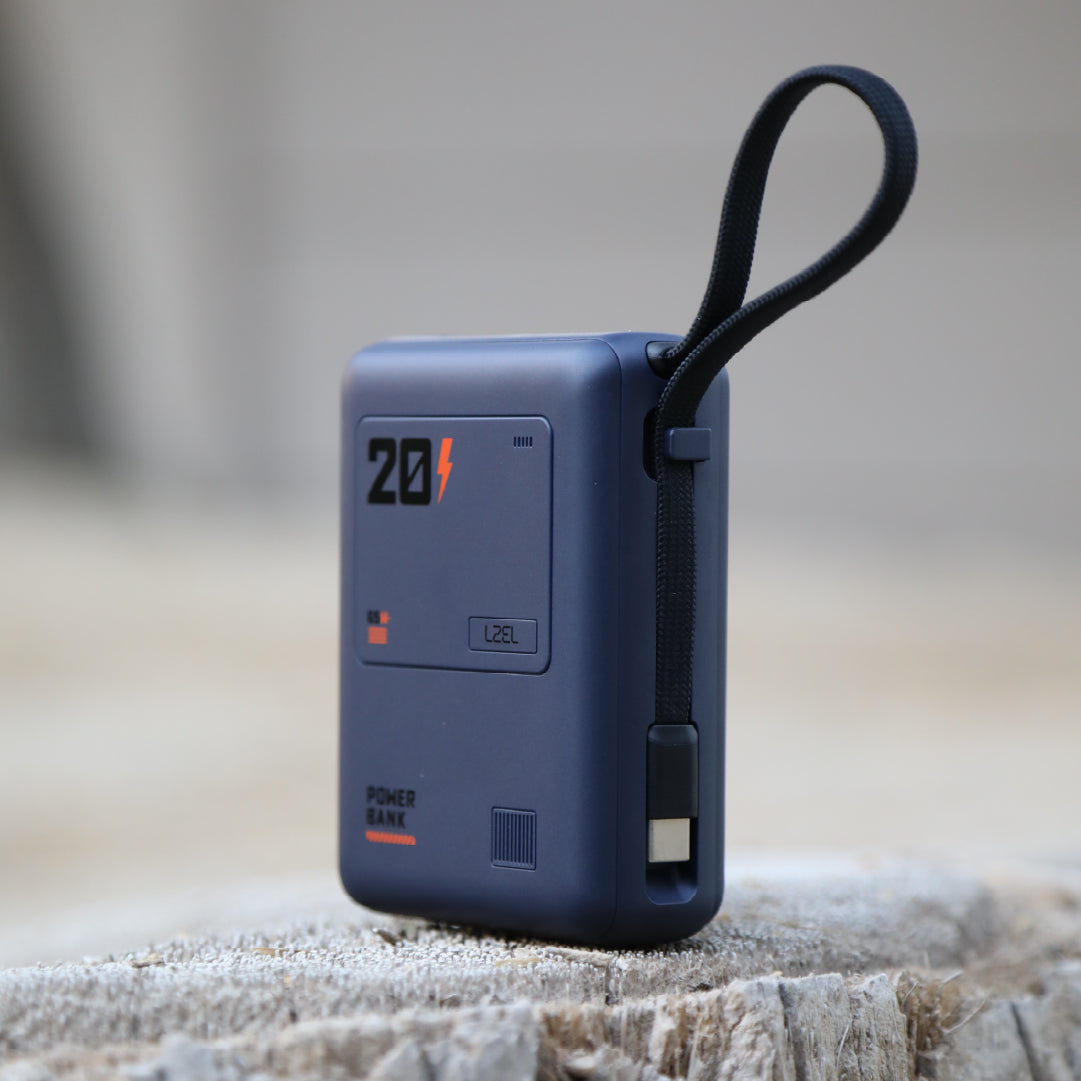 باور بانك Lzel Zenoflex Surge20 المحمول بسعة 20000 مللي أمبير | 65 واط أقصى شحن PD | مدخلين USB-C