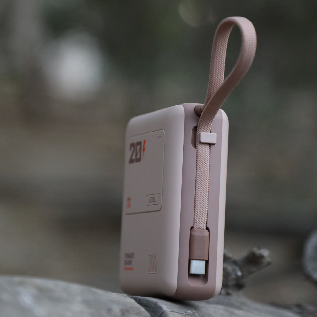 باور بانك Lzel Zenoflex Surge20 المحمول بسعة 20000 مللي أمبير | 65 واط أقصى شحن PD | مدخلين USB-C