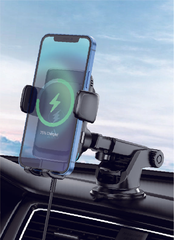 Asli Global Smart Alignment Wireless Charging Car Holder