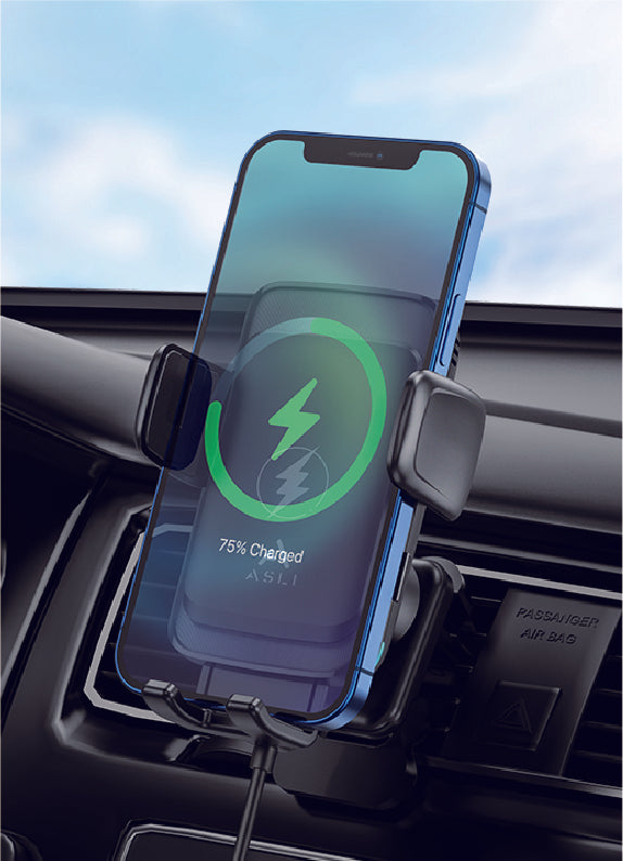 Asli Global Smart Alignment Wireless Charging Car Holder