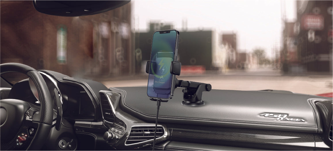 Asli Global Smart Alignment Wireless Charging Car Holder