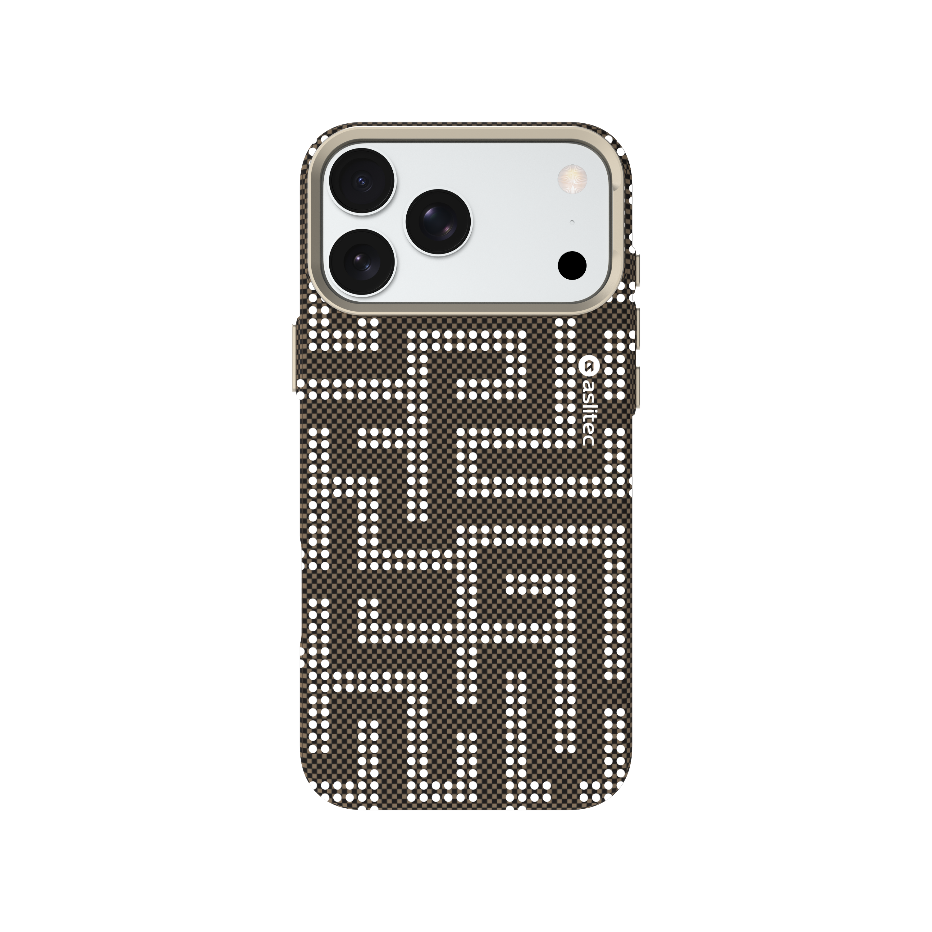 aslitec MAZEMAG MagSafe Case with Metal Accents & Maze Pattern for iPhone 18 Pro Max