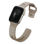 UNIQ Stride FKM Rubber Apple Watch Strap – 41/40/38mm | Pale Khaki