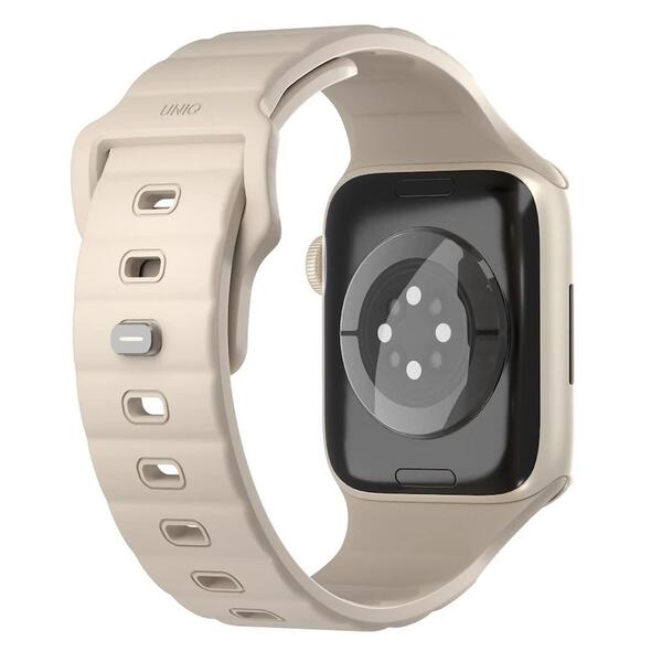 UNIQ Stride FKM Rubber Apple Watch Strap – 41/40/38mm | Pale Khaki