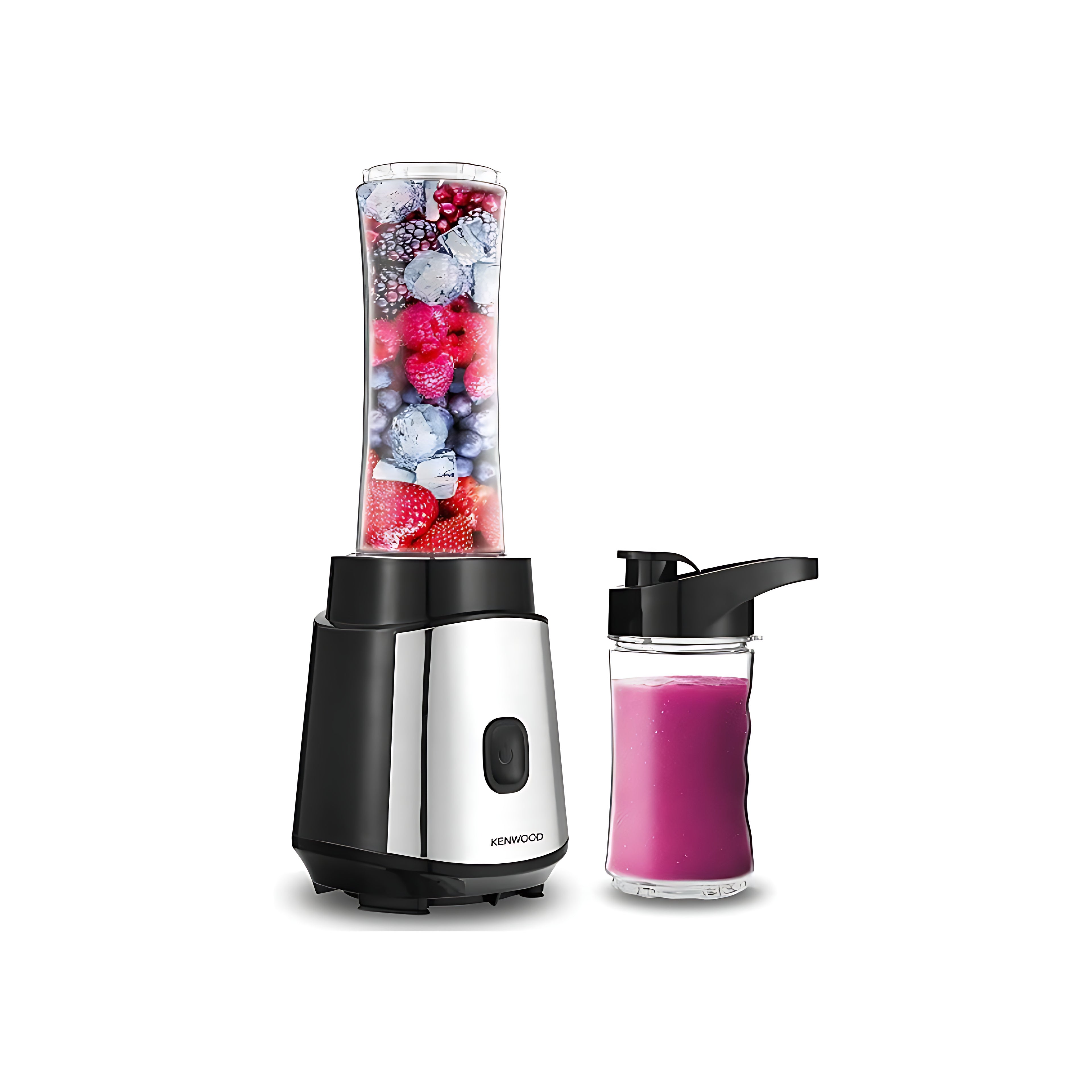 Kenwood Personal Blender 350W with 570ml & 400ml Bottles | Black & Silver