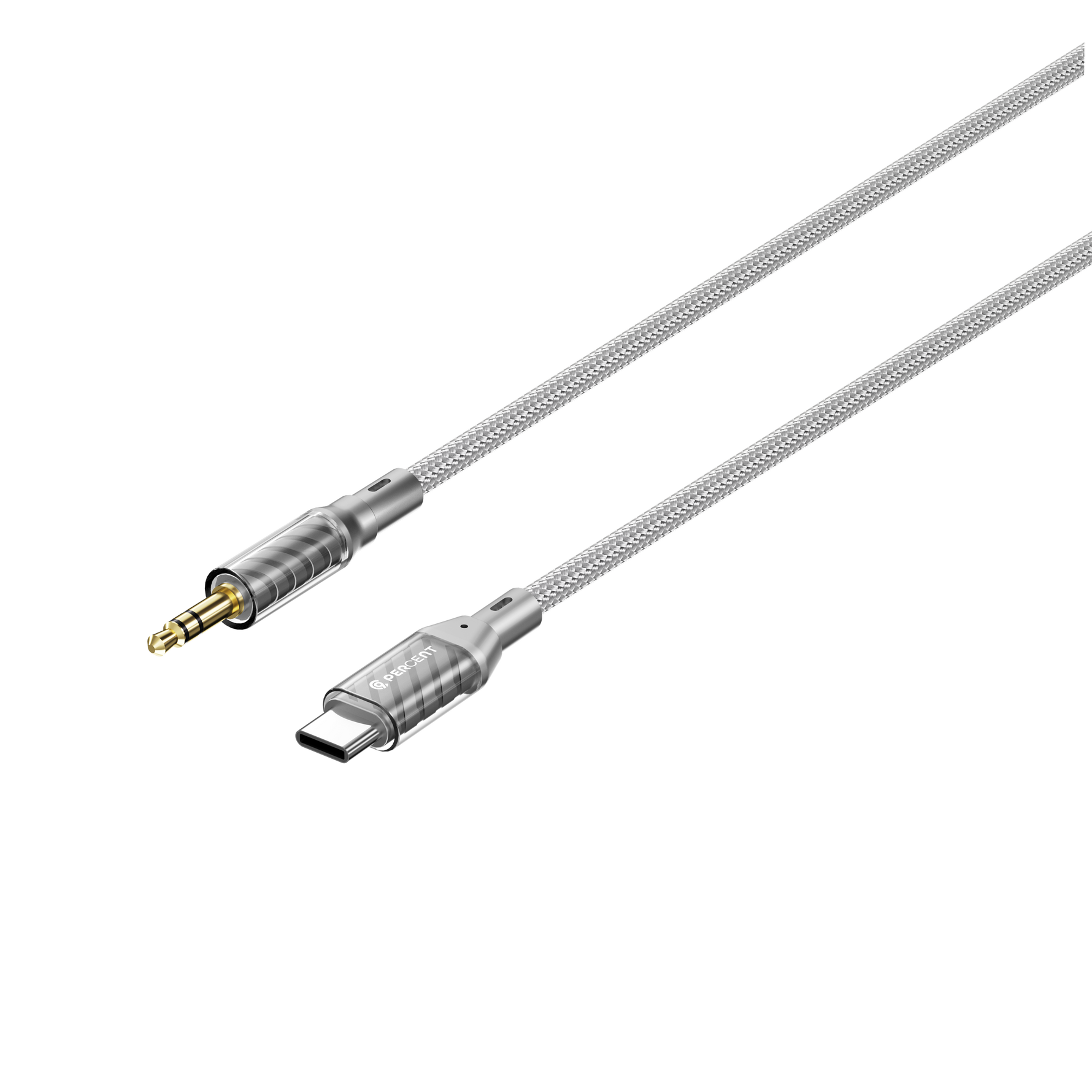 كيبل صوتي 90 بيرسنت Audio Flex 90 من Type-C إلى AUX، مضفّر بطول 1 متر