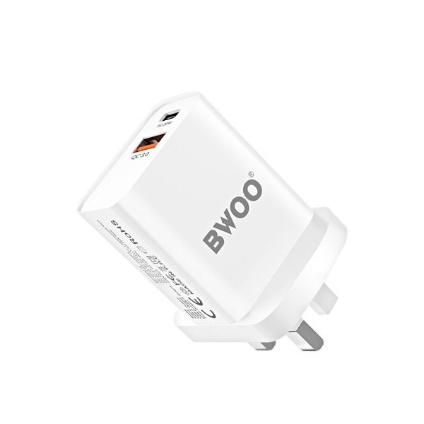 Bwoo Home Charger Pd + Qc 20W White | BO-CDA126