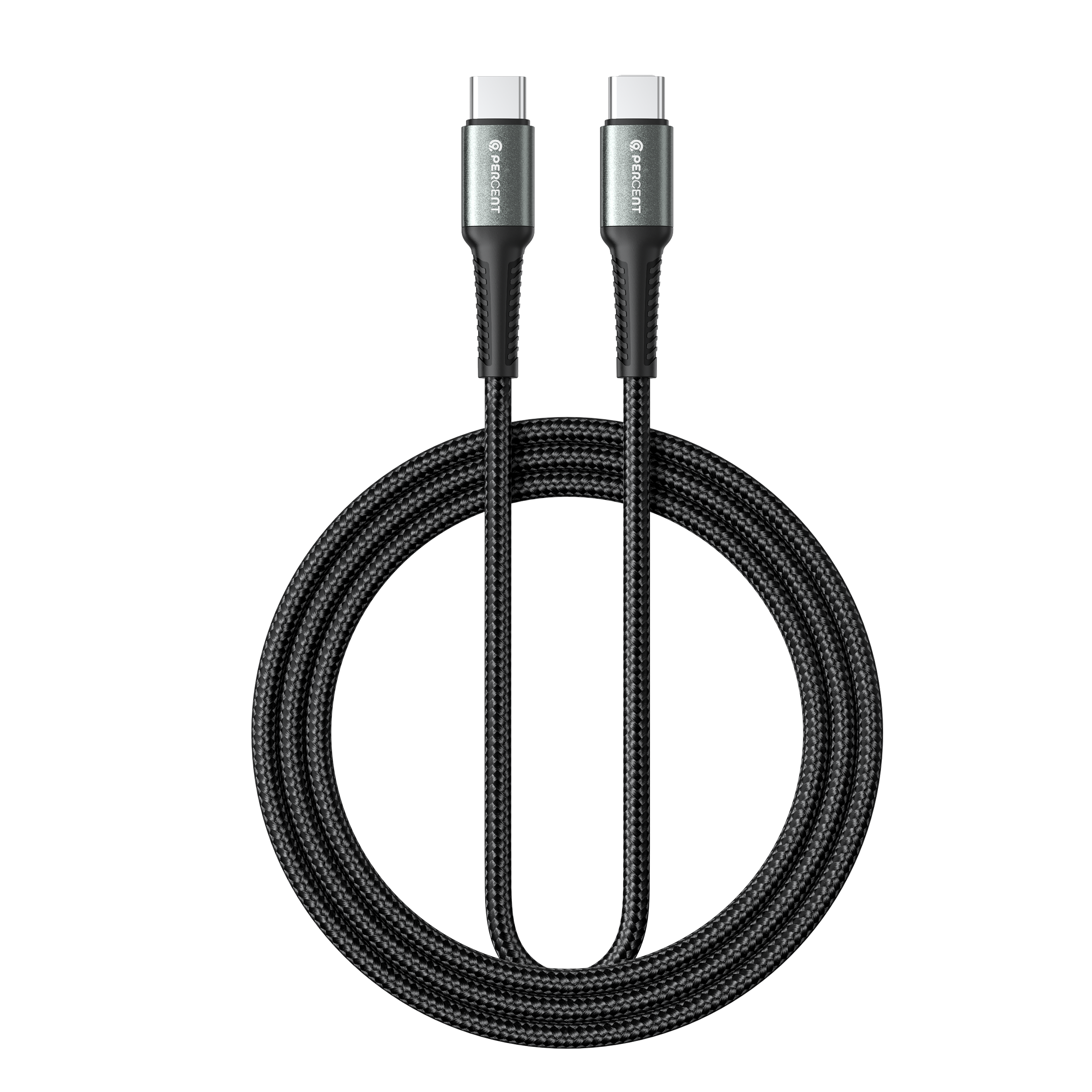 90 Percent Voltix90 Core – USB-C to USB-C Braided Cable, 2M
